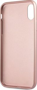 Guess Guess GUHCPXRSSASRG iPhone X/Xs różowo-złoty/rose gold hard case Saffiano 4G Circle Logo 3