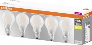 Ledvance OSRAM LED BASE CL A GL Fros. 7W 827 E27 806lm 2700K (CRI 80) 10000h A++ (Krabička 5ks) 2