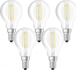 Ledvance OSRAM LED BASE CL P Filament 4,5W 827 E14 470lm 2700K (CRI 80) 10000h A++ (Krabička 5ks) 1