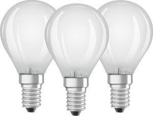 Ledvance OSRAM LED BASE CL P GL Fros. 4W 827 E14 470lm 2700K (CRI 80) 10000h A++ (Krabička 3ks) 1