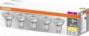 Ledvance OSRAM LED BASE PAR16 36° 4,3W 827 GU10 350lm 2700K (CRI 80) 10000h A++ (Krabička 5ks) 2