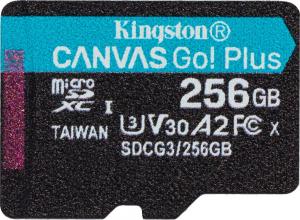 Karta Kingston Canvas Go! Plus MicroSDXC 256 GB Class 10 UHS-I/U3 A2 V30 (SDCG3/256GBSP) 1