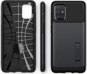 Spigen Etui na telefon Spigen Slim Armor do Samsung Galaxy A71 Metal Slate uniwersalny 2