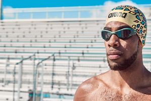 Arena ARENA Okularki pływackie THE ONE na basen czarno-zielone uniwersalny 5