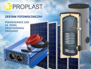 XDiSC zestaw fotowoltaiczny 4 x XDiSC 325 Wp + 150l podgrzewacz (PR017ZFW0150) 1