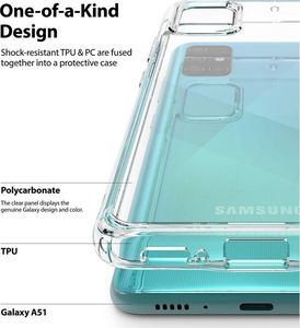 Ringke Etui FUSION GALAXY A51 CLEAR 4