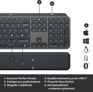 Klawiatura Logitech MX Keys do PC (920-009416) 6