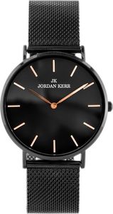 Zegarek Jordan Kerr ZEGAREK DAMSKI JORDAN KERR - L1028 (zj973g) black/redgold uniwersalny 1