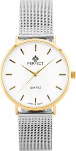 Zegarek Perfect ZEGAREK DAMSKI PERFECT B7304 antyalergiczny (zp852b) silver/gold uniwersalny 1