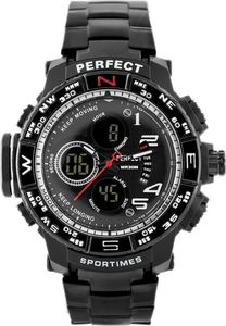 Zegarek Perfect ZEGAREK MĘSKI PERFECT - A896 (zp260b) - black uniwersalny 1
