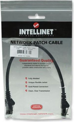 Intellinet Network Solutions Intellinet patch cord RJ45 kat.6 UTP 0,5m Czarny 100% miedź (342032) 1