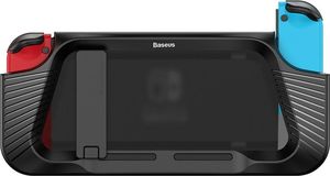 Baseus Baseus SW żelowe elastyczne pancerne tui na Nintendo Switch z wycięciami na pady czarny (WISWGS02-01) uniwersalny 1