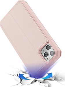 Dux Ducis DUX DUCIS Skin X kabura etui pokrowiec z klapką iPhone 11 Pro różowy uniwersalny 4