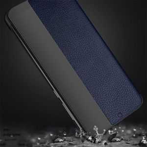 Hurtel Sleep Case pokrowiec etui z klapką typu Smart Cover Huawei Mate 20 Lite czarny uniwersalny 4
