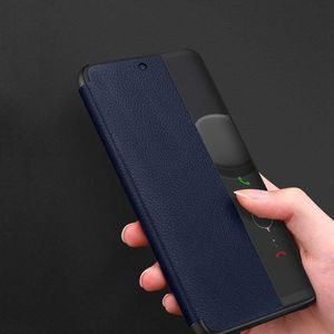 Hurtel Sleep Case pokrowiec etui z klapką typu Smart Cover Huawei Mate 20 Lite czarny uniwersalny 5