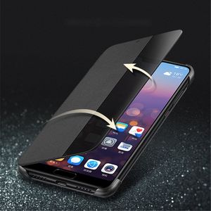 Hurtel Sleep Case pokrowiec etui z klapką typu Smart Cover Huawei P20 Pro niebieski uniwersalny 5