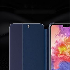 Hurtel Sleep Case pokrowiec etui z klapką typu Smart Cover Huawei P20 Pro niebieski uniwersalny 7
