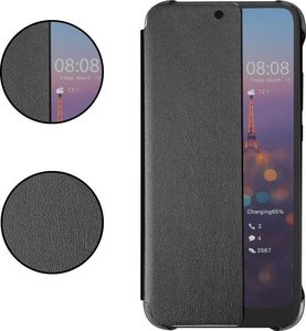 Hurtel Sleep Case pokrowiec etui z klapką typu Smart Cover Huawei P20 Pro czarny uniwersalny 2