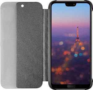 Hurtel Sleep Case pokrowiec etui z klapką typu Smart Cover Huawei P20 Pro czarny uniwersalny 4