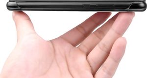 Hurtel Sleep Case pokrowiec etui z klapką typu Smart Cover Huawei P20 Pro czarny uniwersalny 5