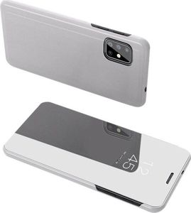 Hurtel Clear View Case futerał etui z klapką Samsung Galaxy S20 Ultra srebrny uniwersalny 1