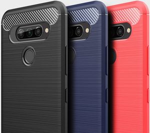 Hurtel Carbon Case elastyczne etui pokrowiec LG K50S czarny uniwersalny 10