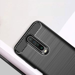 Hurtel Carbon Case elastyczne etui pokrowiec Xiaomi Redmi K30 niebieski uniwersalny 4