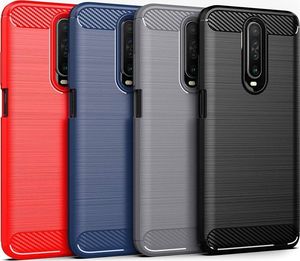 Hurtel Carbon Case elastyczne etui pokrowiec Xiaomi Redmi K30 niebieski uniwersalny 7