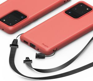 Ringke Ringke Air S ultracienkie żelowe etui pokrowiec Samsung Galaxy S20 Ultra różowy (ADSG0017) uniwersalny 6