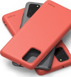 Ringke Ringke Air S ultracienkie żelowe etui pokrowiec Samsung Galaxy S20 Plus koralowy (ADSG0012) uniwersalny 2