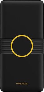 Powerbank Proda Proda power bank 10000mAh bezprzewodowa ładowarka Qi 2x USB czarny (PD-P29 black) uniwersalny 2