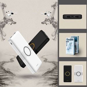 Powerbank Proda Proda power bank 10000mAh bezprzewodowa ładowarka Qi 2x USB czarny (PD-P29 black) uniwersalny 4