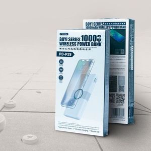 Powerbank Proda Proda power bank 10000mAh bezprzewodowa ładowarka Qi 2x USB czarny (PD-P29 black) uniwersalny 6