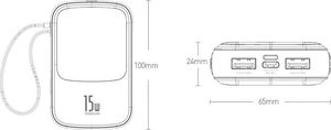 Powerbank Baseus Qpow 15W Lightning 10000mAh Czarny 17
