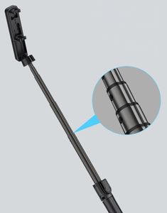 Selfie stick Remax Remax selfie stick teleskopowy rozsuwany kijek do selfie statyw z pilotem Bluetooth czarny (XT-P018 black) uniwersalny 13