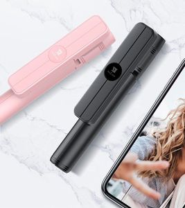 Selfie stick Remax Remax selfie stick teleskopowy rozsuwany kijek do selfie statyw z pilotem Bluetooth czarny (XT-P018 black) uniwersalny 5