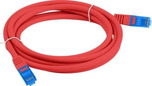 Lanberg PATCHCORD KAT.6A S/FTP LSZH CCA 3M CZERWONY FLUKE PASSED LANBERG 3