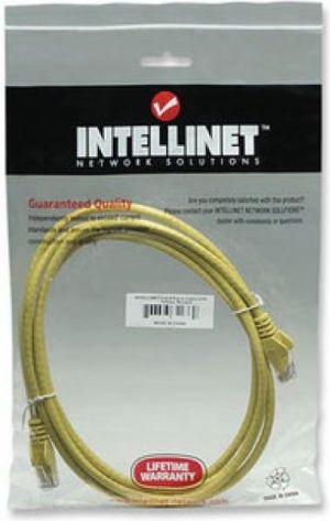 Intellinet Network Solutions Intellinet patch cord RJ45 kat. 6 UTP 1m Źółty 100% miedź (342346) 1