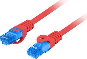 Lanberg PATCHCORD KAT.6A S/FTP LSZH CCA 1M CZERWONY FLUKE PASSED LANBERG 2