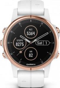 Zegarek sportowy Garmin Zegarek fenix 5S Plus Sapphire Rose Gold / White Band (010-01987-07) 3
