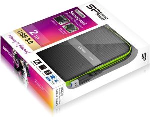 Dysk zewnętrzny HDD Silicon Power Armor A60 2TB Czarno-zielony (SP020TBPHDA60S3K) 4