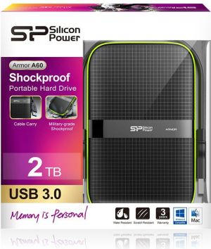 Dysk zewnętrzny HDD Silicon Power Armor A60 1TB Czarno-zielony (SP010TBPHDA60S3K) 4