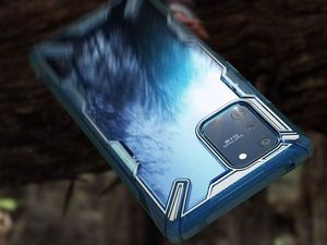 Ringke Etui Ringke Fusion X do Samsung Galaxy S10 Lite Space Blue uniwersalny 5