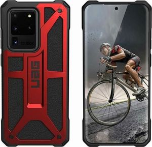 UAG Etui na telefon UAG Monarch do Samsung Galaxy S20 Ultra Crimson Red Leather uniwersalny 2