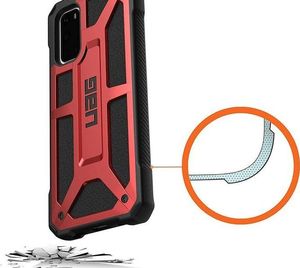 UAG Etui na telefon UAG Monarch do Samsung Galaxy S20 Crimson Red Leather uniwersalny 5