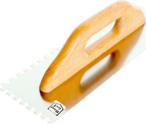 EPM paca nierdzewna zębata uchwyt drewniany 380x130mm zb 6x6 (E-323-6382) 1