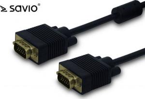 Kabel Savio D-Sub (VGA) - D-Sub (VGA) 1.8m czarny (SAVIO CL-29Z) 1