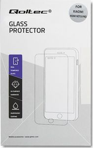 Qoltec Szkło ochronne hartowane PREMIUM Qoltec do Xiaomi Redmi Note 8 Pro | Czarne 3