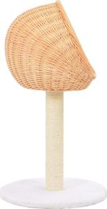 vidaXL Drapak dla kota ze słupkiem sizalowym, naturalny, wiklina 3