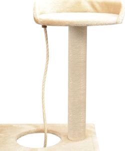 vidaXL Drapak dla kota z sizalowymi słupkami, 150 cm, beżowy 4
